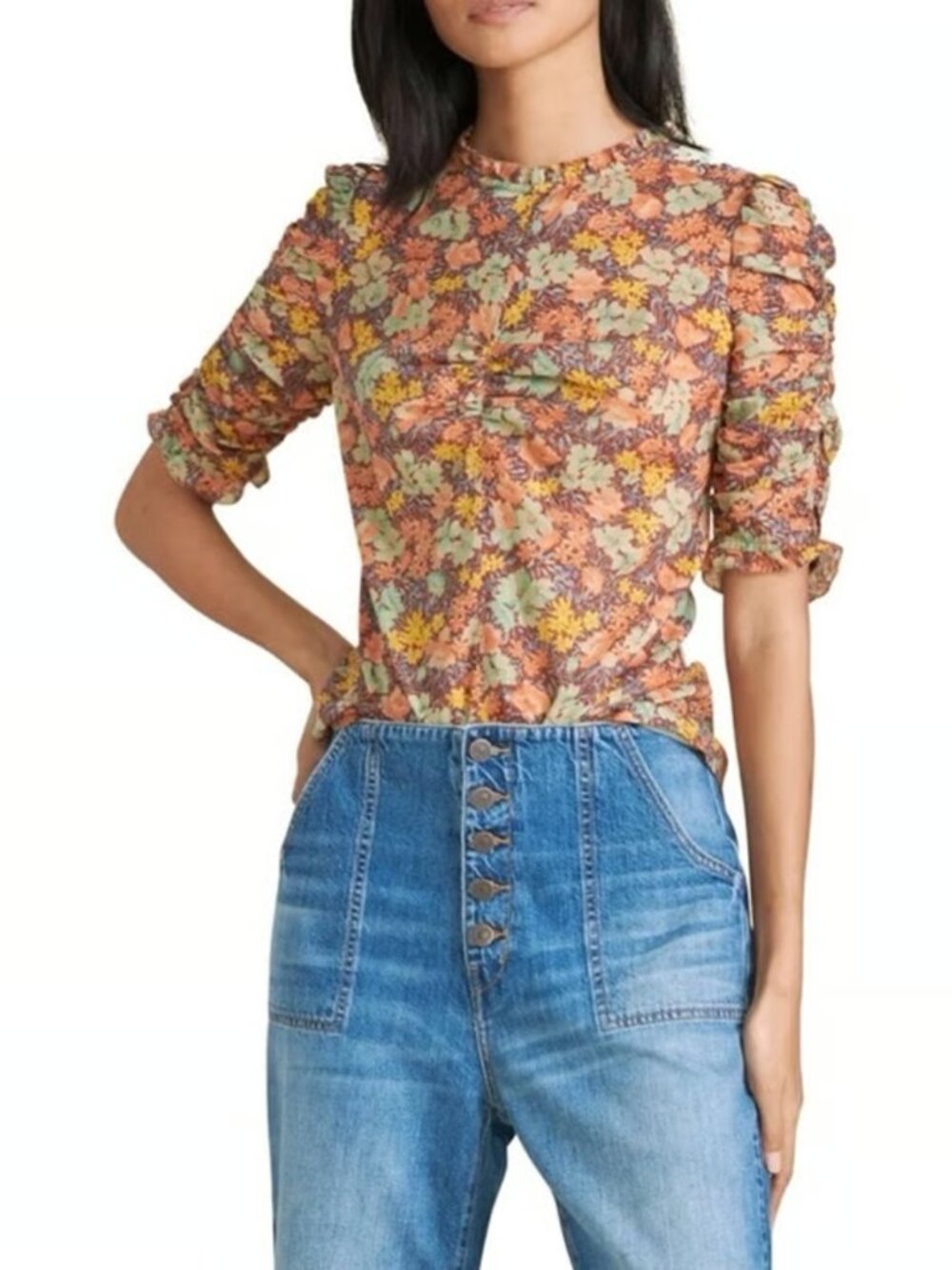 Veronica Beard Floral Blouse